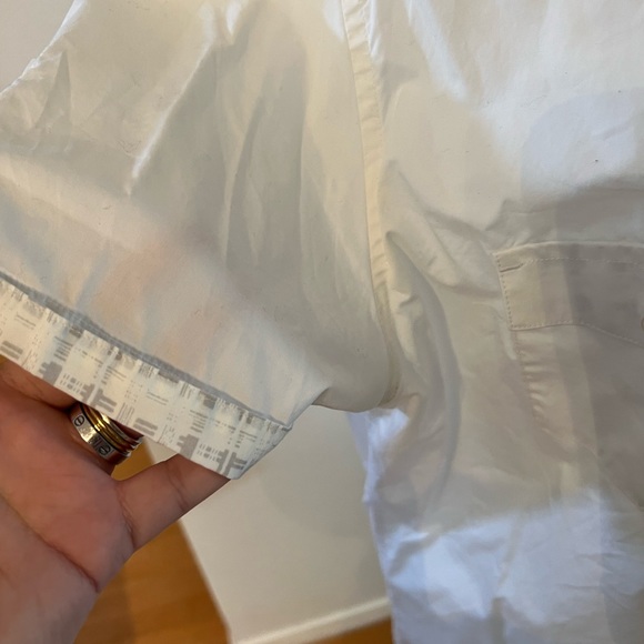 Calvin Klein white shirt sleeve shirt, size XL - Picture 4 of 5